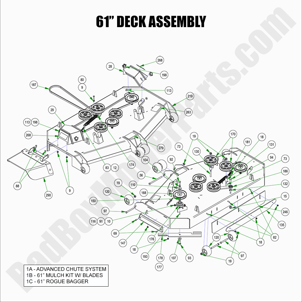 2022 Rogue - 61" Deck Assembly